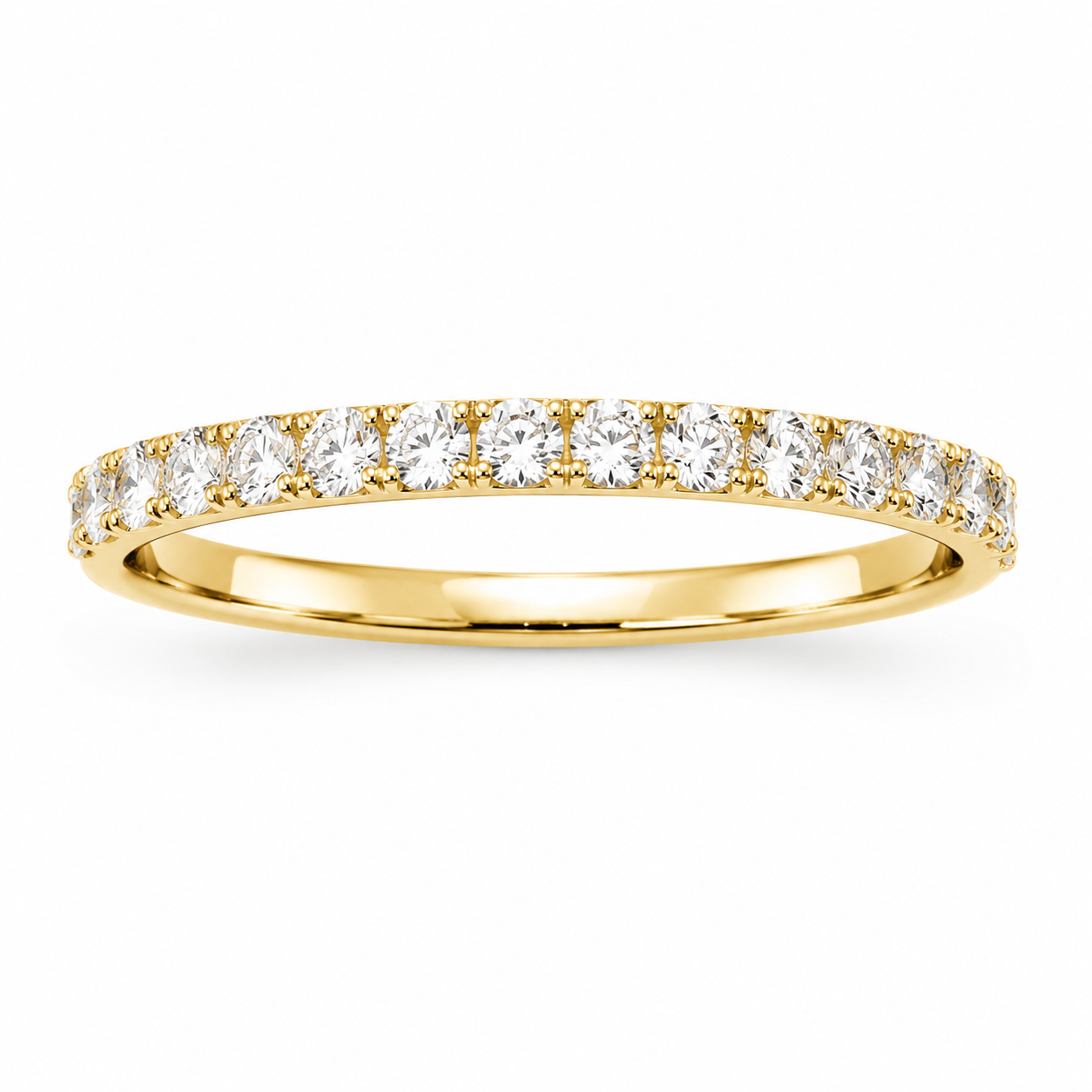 14KT LAB GROWN DIAMOND BAND RING Size 7