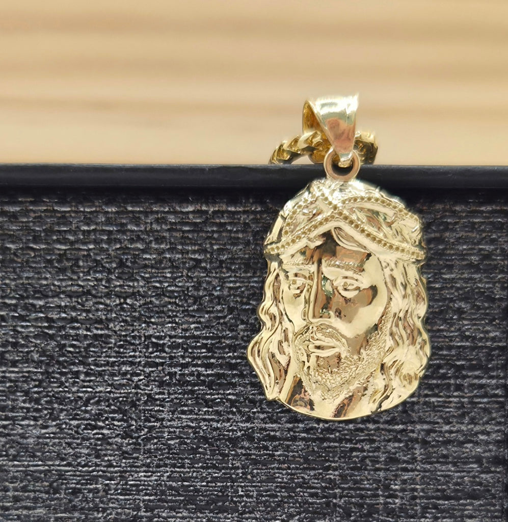 10KT MEDIUM JESUS FACE PENDANT Weight 3GR