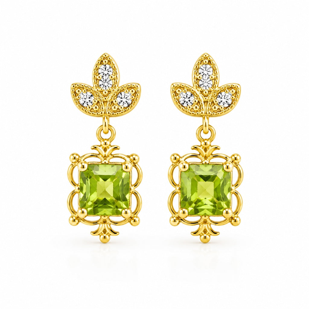 14KT DIAMOND DELICATE EARRINGS Size