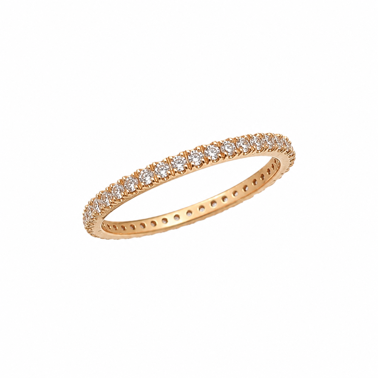 10KT CZ STONE RING Size 7