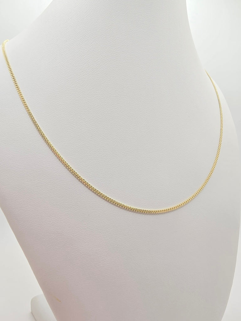 10KT SOLID BABY MIAMI CUBAN CHAIN Size 22INCH 1.2MM Weight 3.3GR