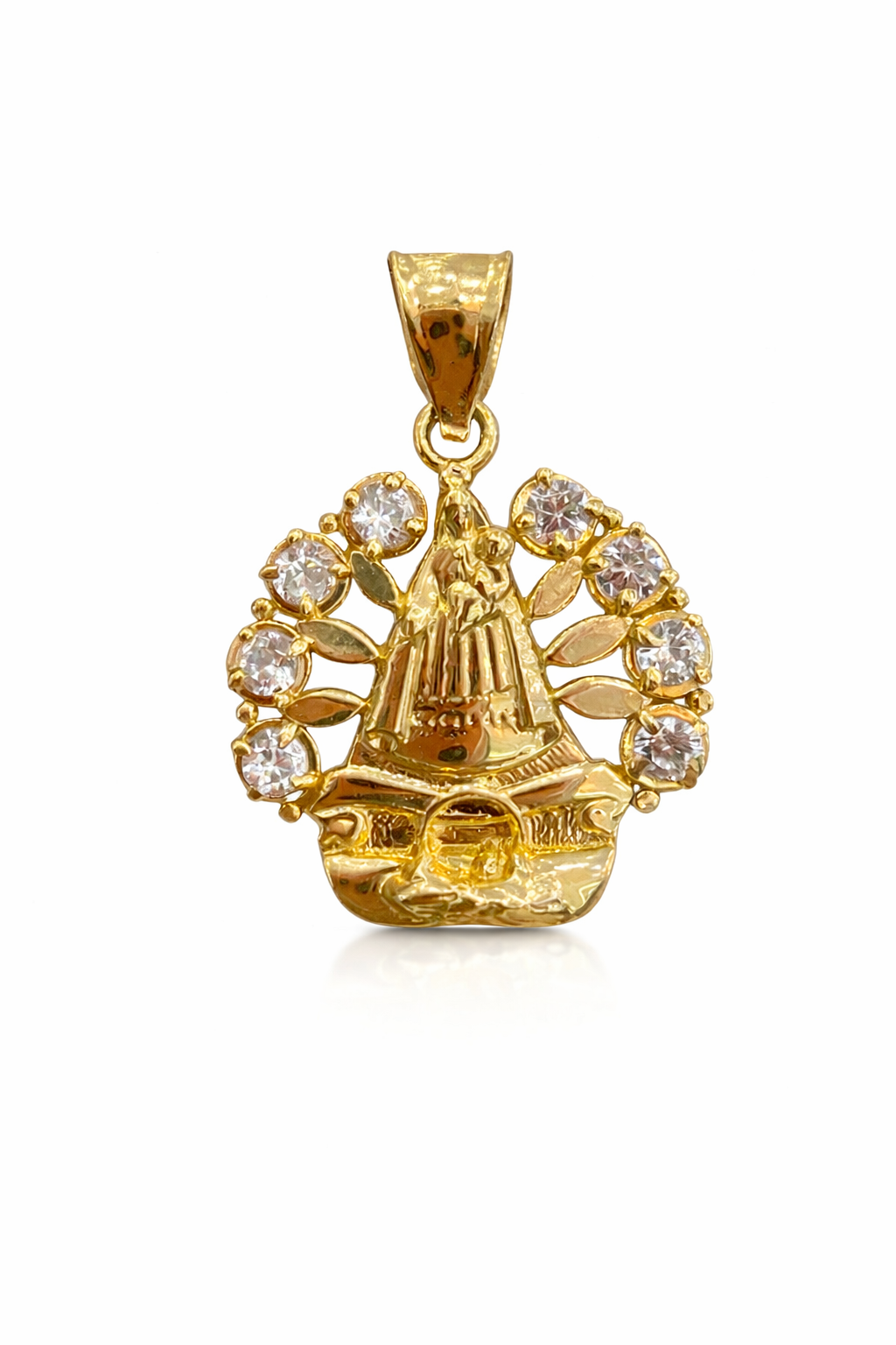 10KT SMALL VIRGEN DE LA CARIDAD PENDANT Weight 1.8GR