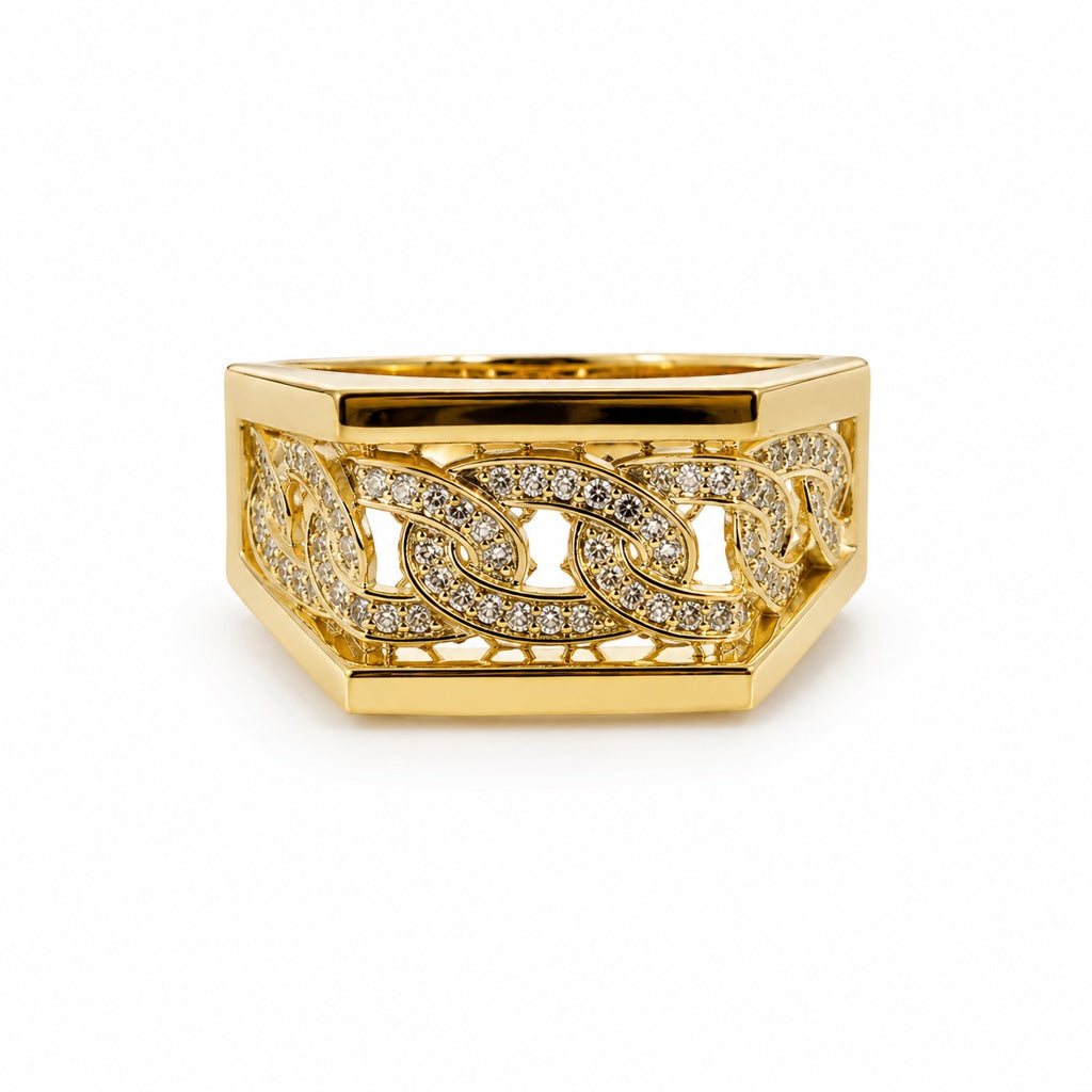 10KT MODERN RING Size 13