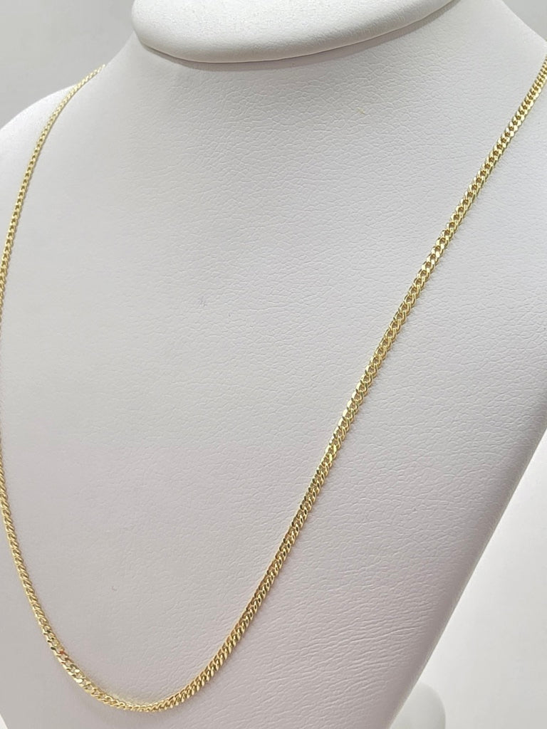 14KT BABY MIAMI CUBAN CHAIN Size 20INCH 1.5MM Weight 3.2GR