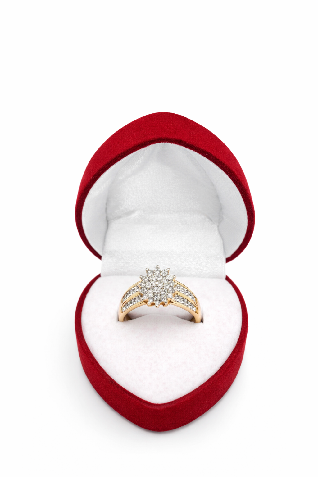 10KT ELEGANT DIAMOND PROMISE RING Size 7/0.26CT