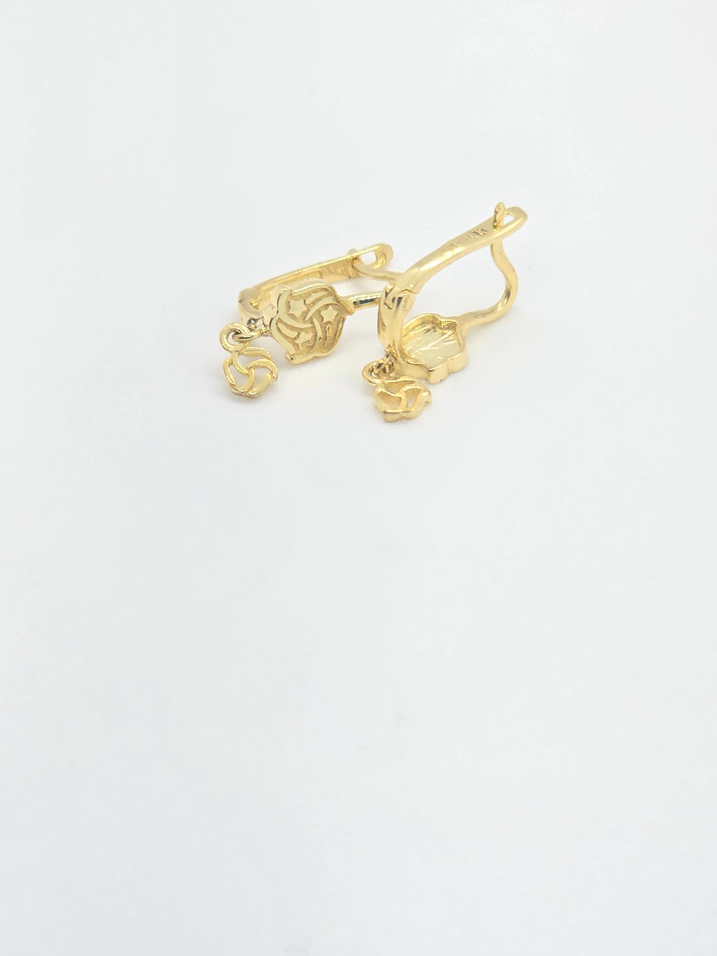 10K 3STARS EARRINGS
