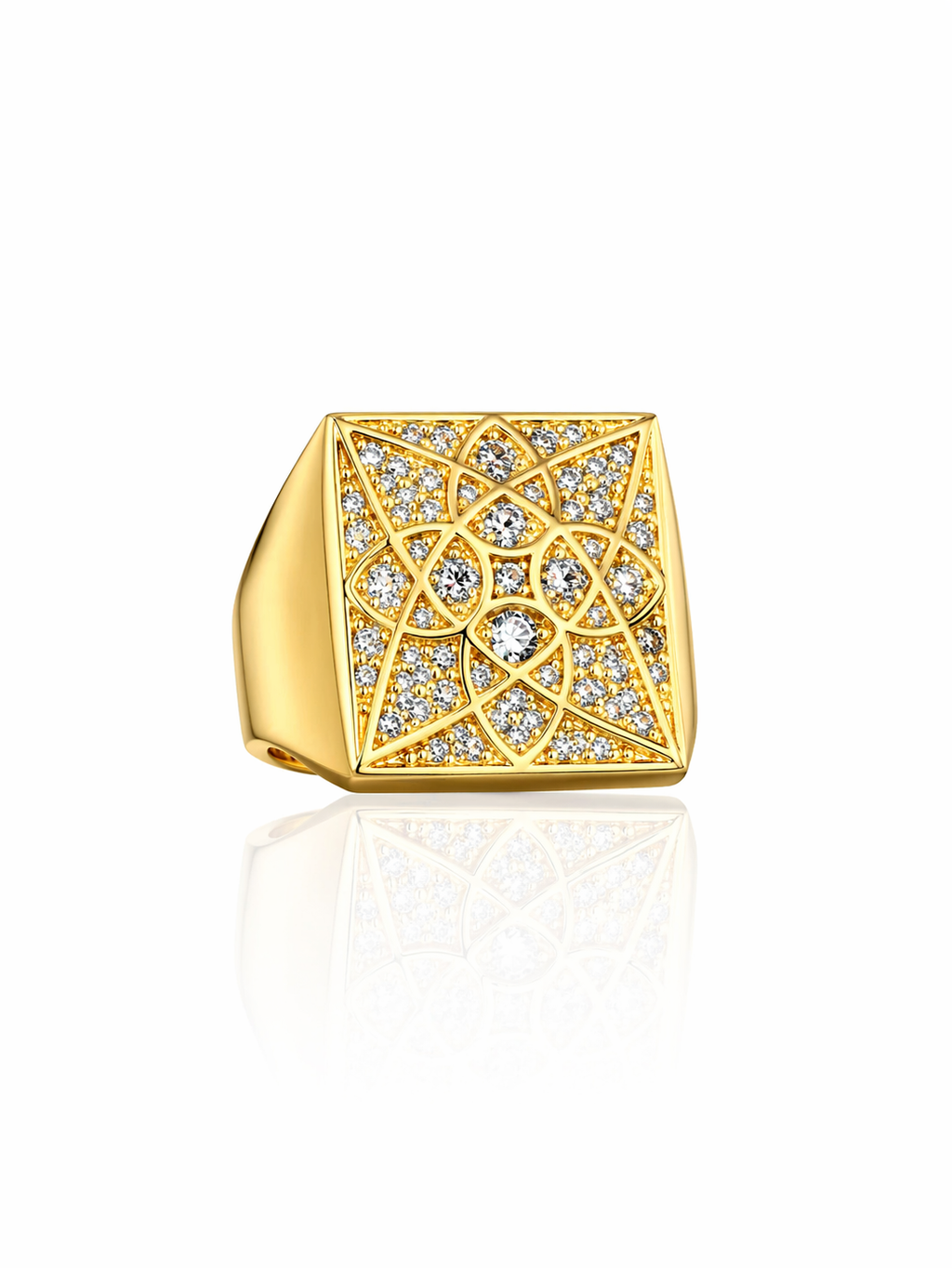 10KT ROSETTA RING Size 10 Weigth 5.4GR