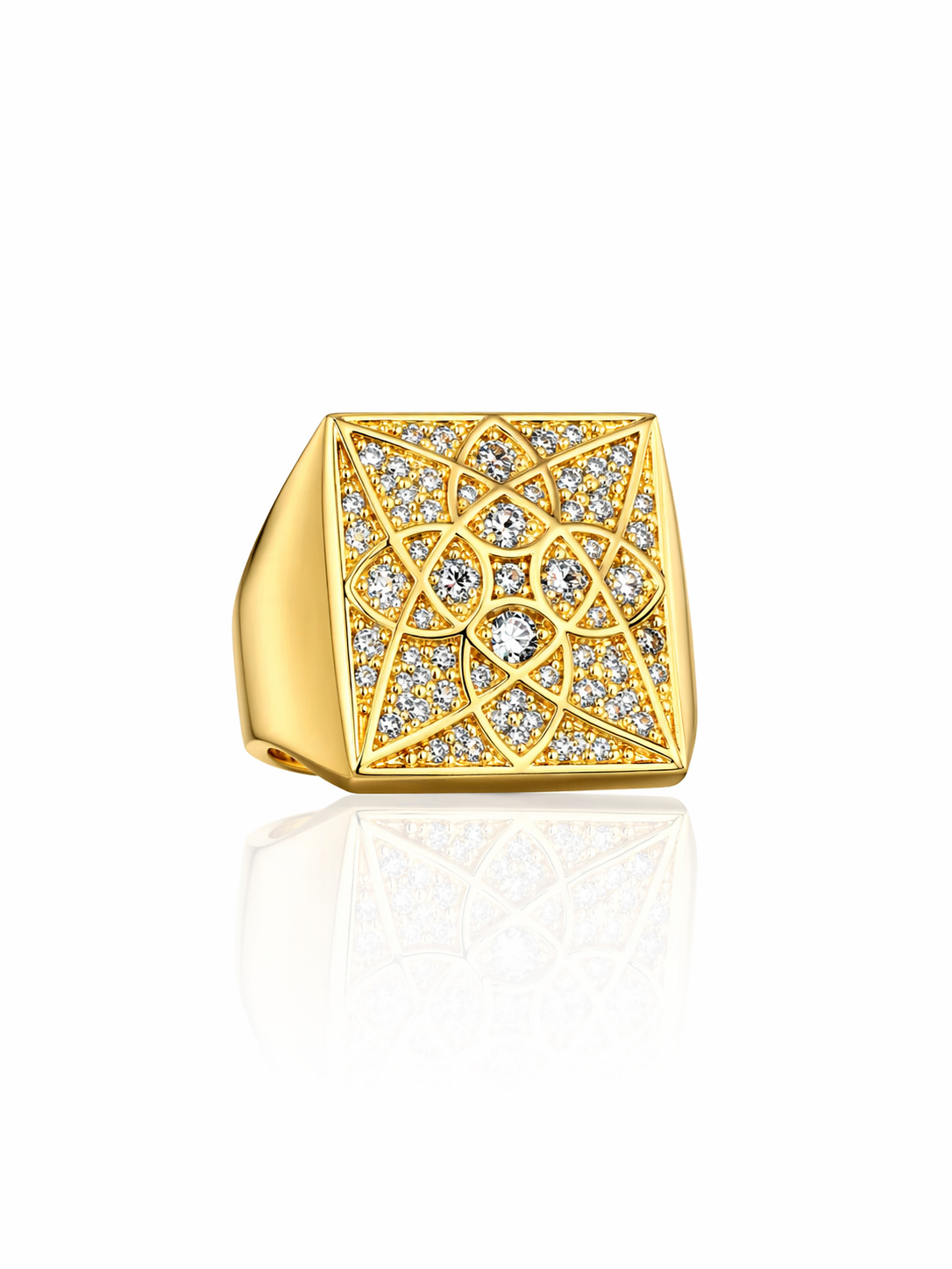 10KT ROSETTA RING Size 10 Weigth 5.4GR