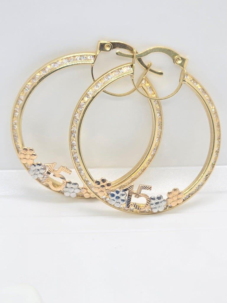 10K 15ANERA HOOP EARRINGS