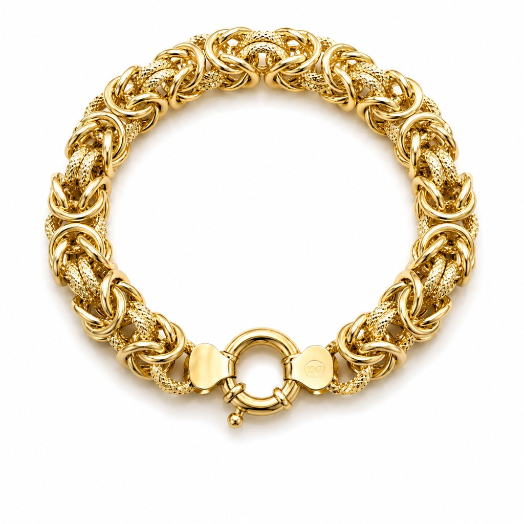 10KT BYZANTINE BRACELET Size 7INCH