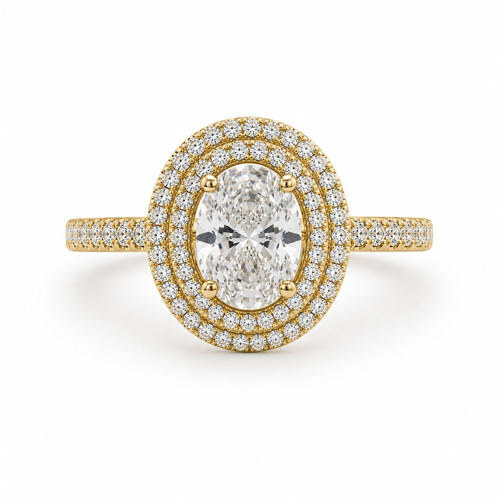 14KT LAB GROWN DIAMOND ENGAGEMENT RING Size 7