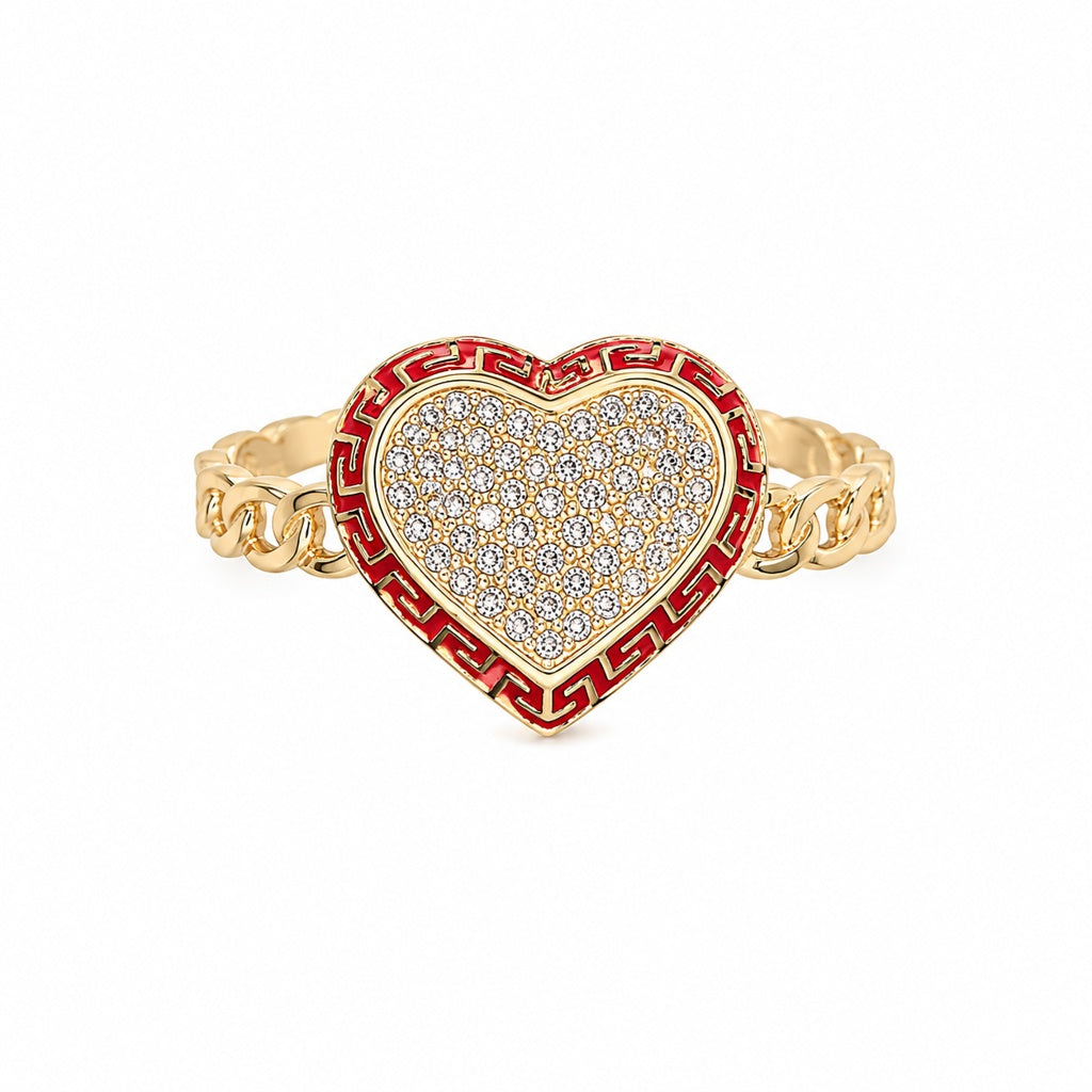 10KT HEART RING Size 7