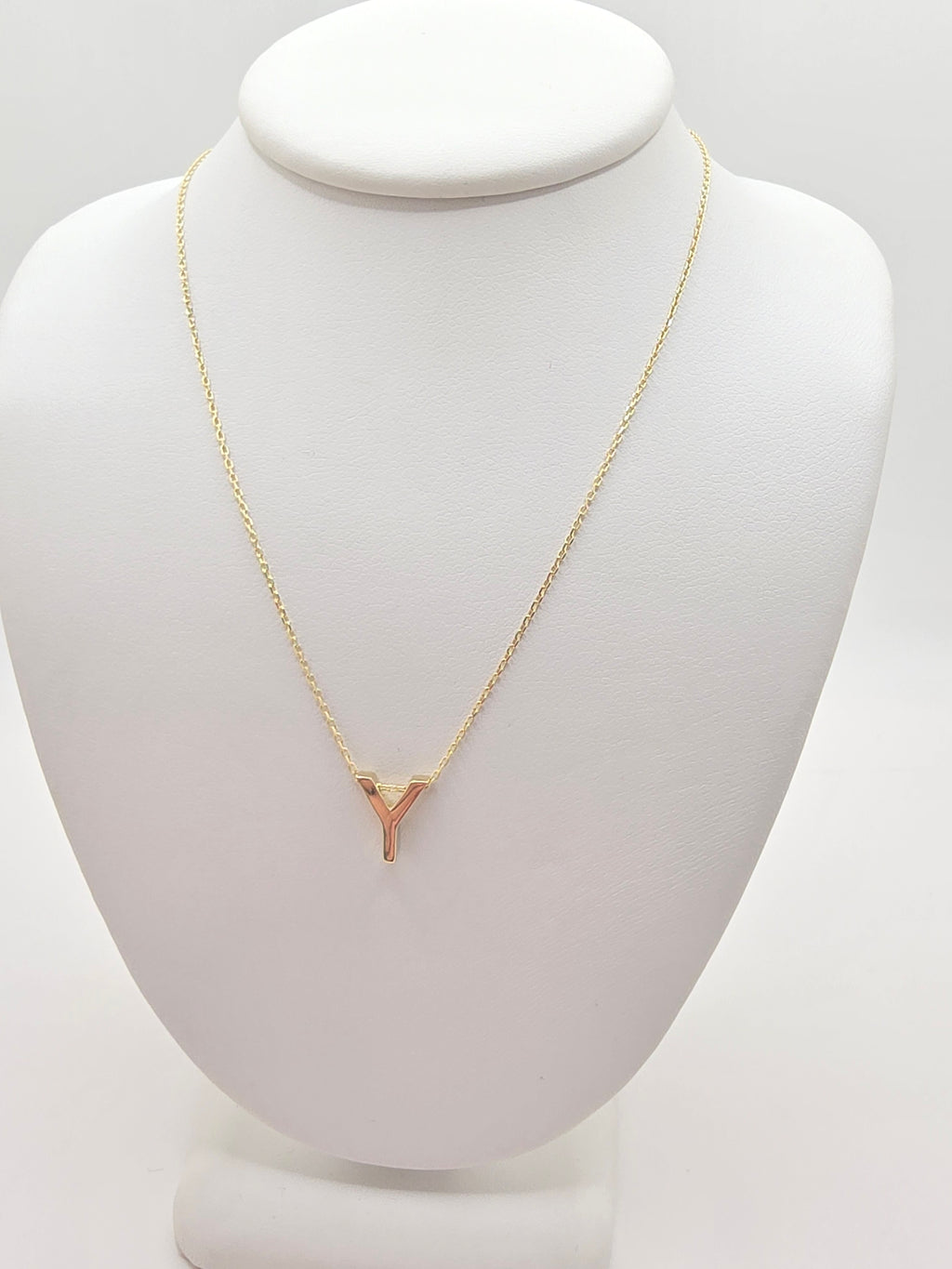 14KT LETTER "Y" CHAIN Size 18INCH Weight 2GR