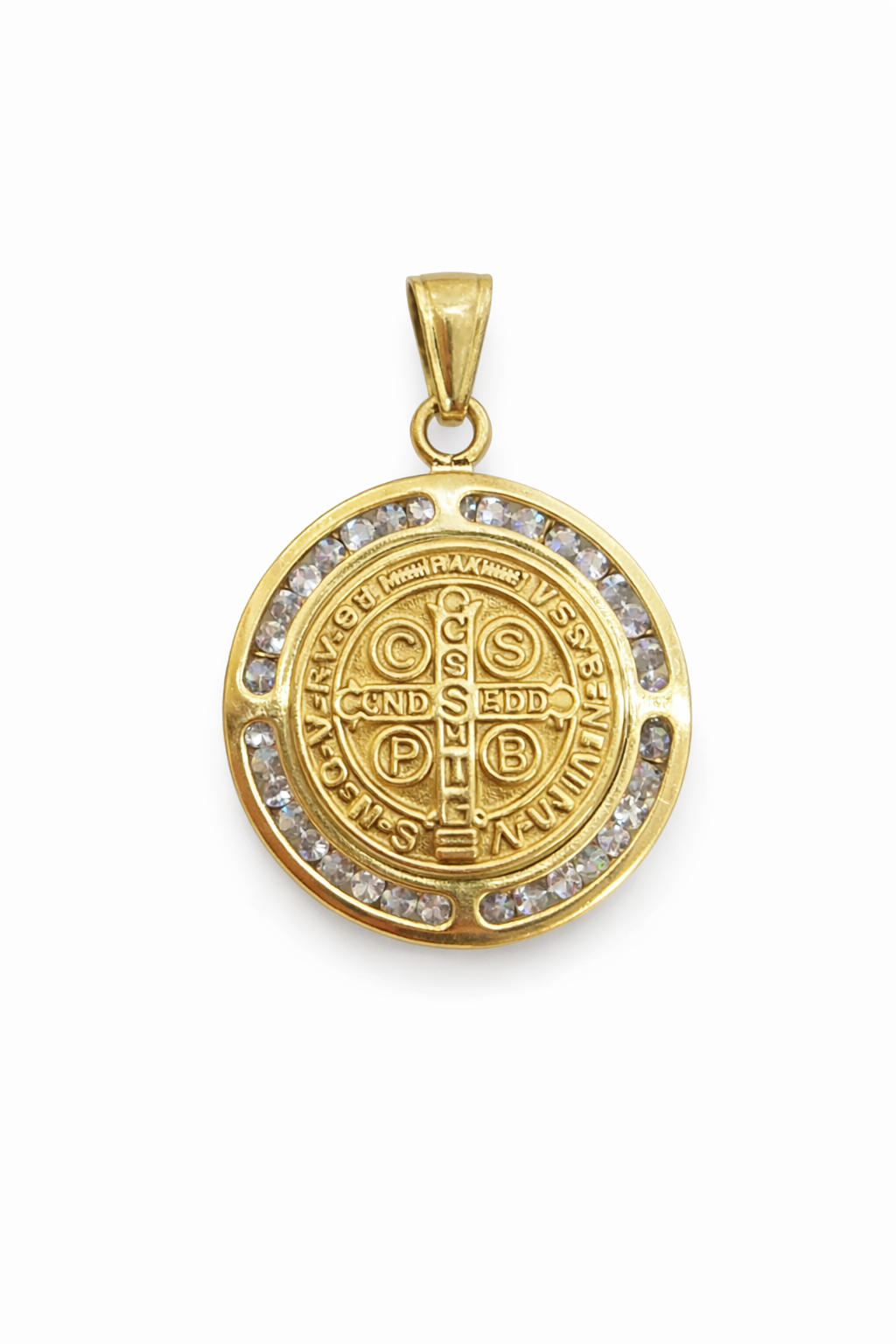 14KT ROUND RELIGIOSO PENDANT Size SMALL Weigth 2.5GR