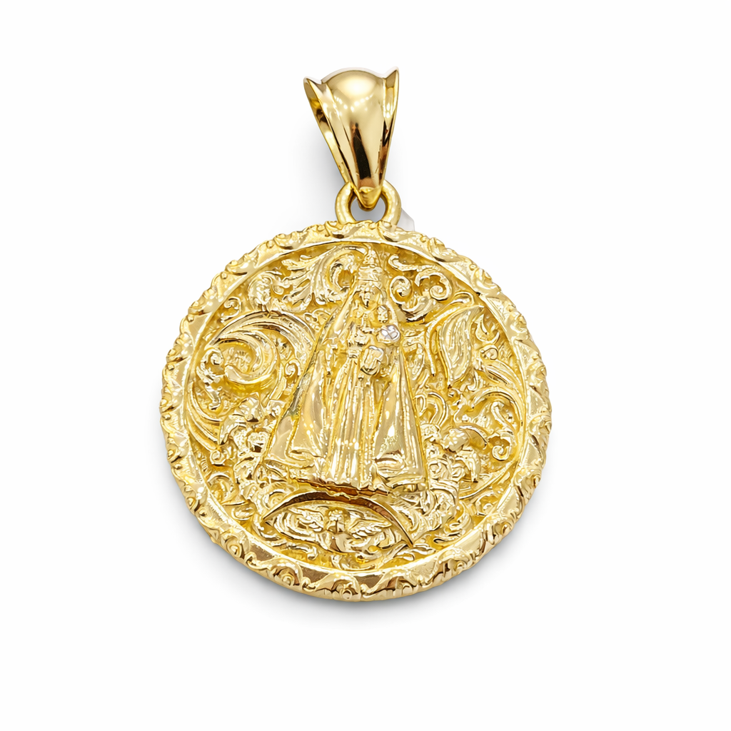 10KT ROUNDVIRGEN DE LA CARIDAD PENDANT Size  Weigth 6.8GR