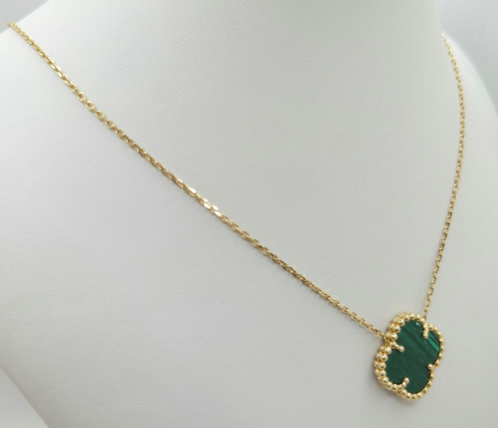 14KT FLOWER CHAIN Size 18INCH Weigth 6GR
