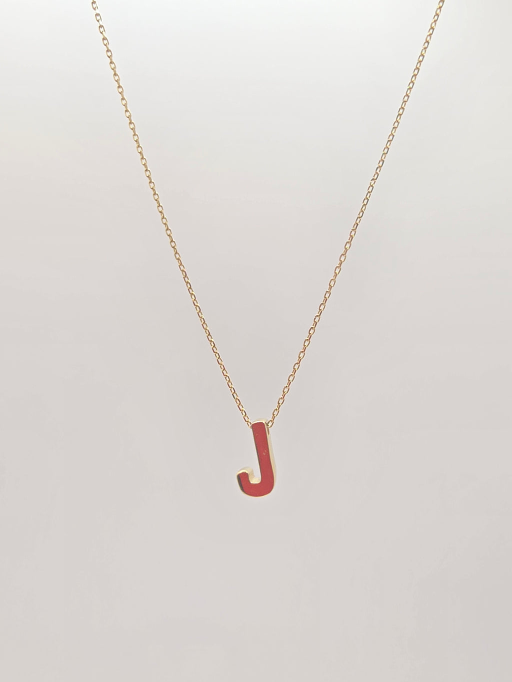 14KT LETTER "J" CHAIN  Size 18INCH Weight 2.03GR