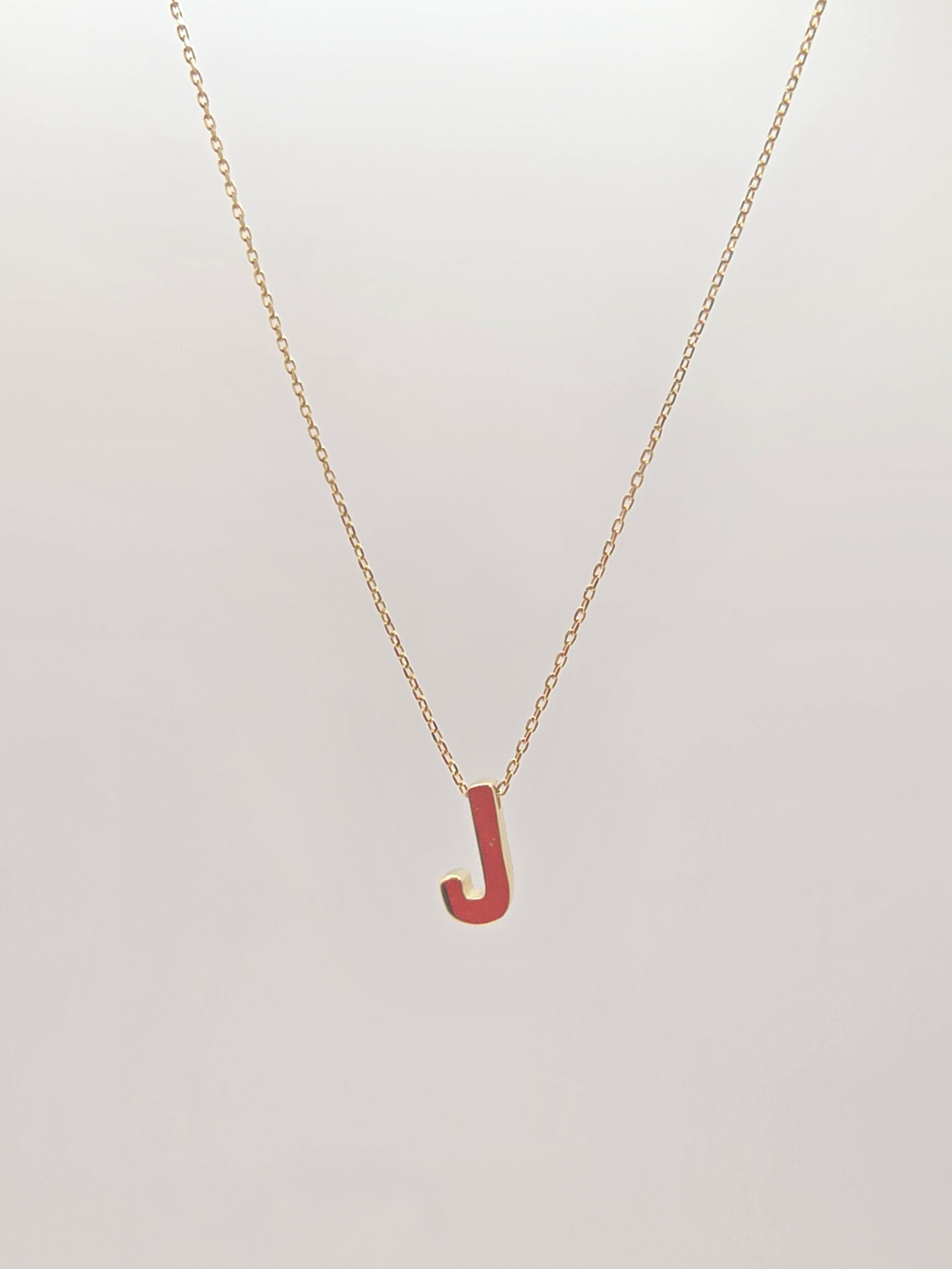 14KT LETTER "J" CHAIN  Size 18INCH Weight 2.03GR
