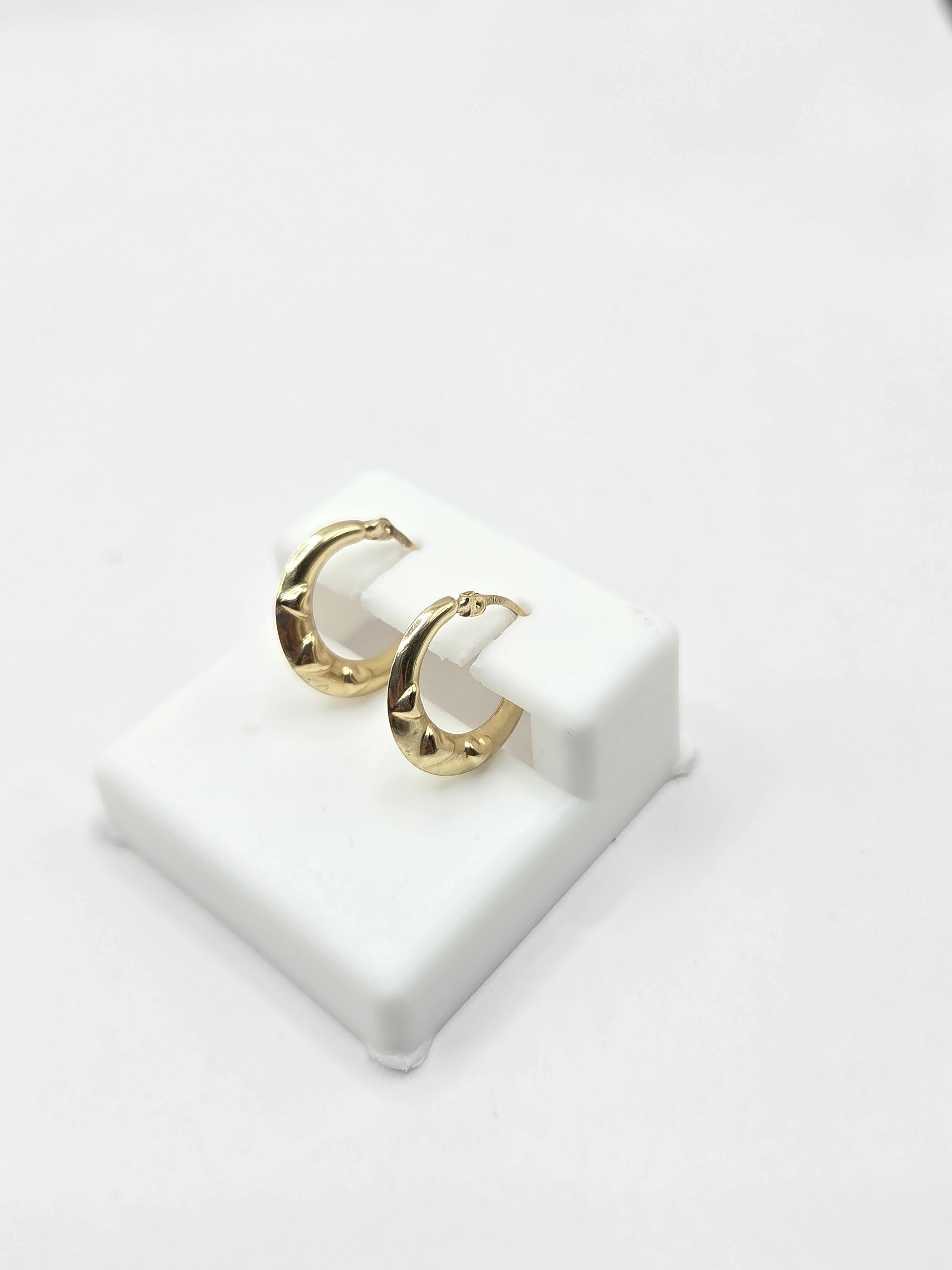 10KT DELICATE BABY'S HOOP EARRINGS Size  Weigth 0.6GR