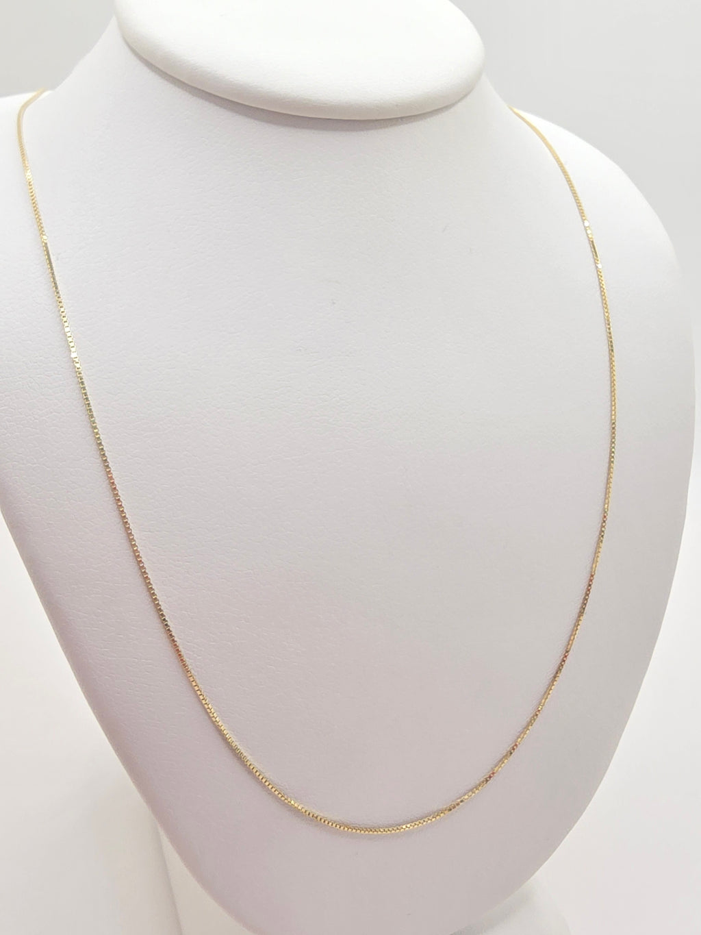 14KT BOX CHAIN Size 16INCH 1MM Weight 1.1GR