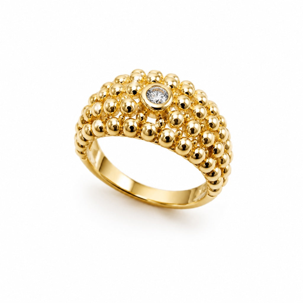 10KT MODERN RING Size 6.5 Weigth 2.3GR