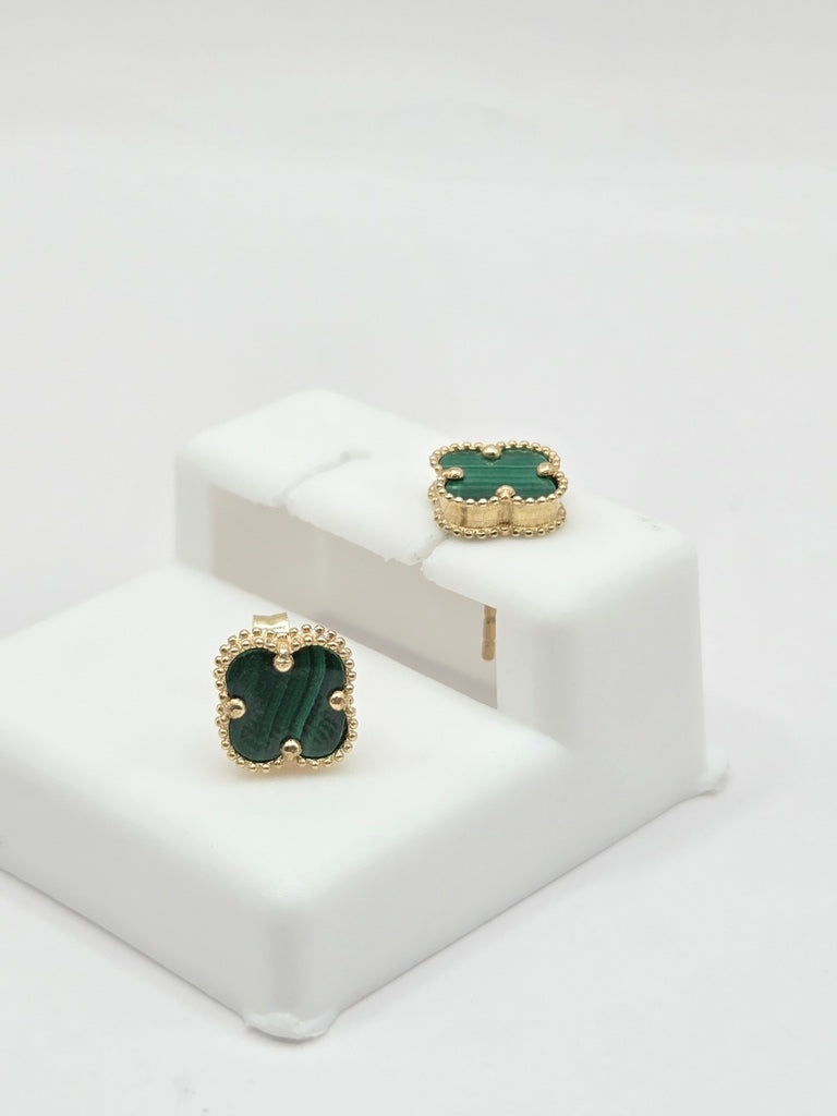 14KT FLOWER EARRINGS Size SMALL Weigth 1.5GR