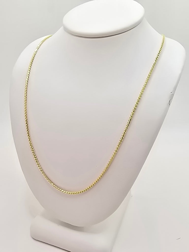 10KT SOLID FRANCO CHAIN Size 24INCH 1.3MM Weight 4.5GR