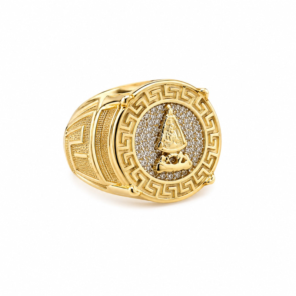 10KT GREEK VIRGEN RING Size 10.5
