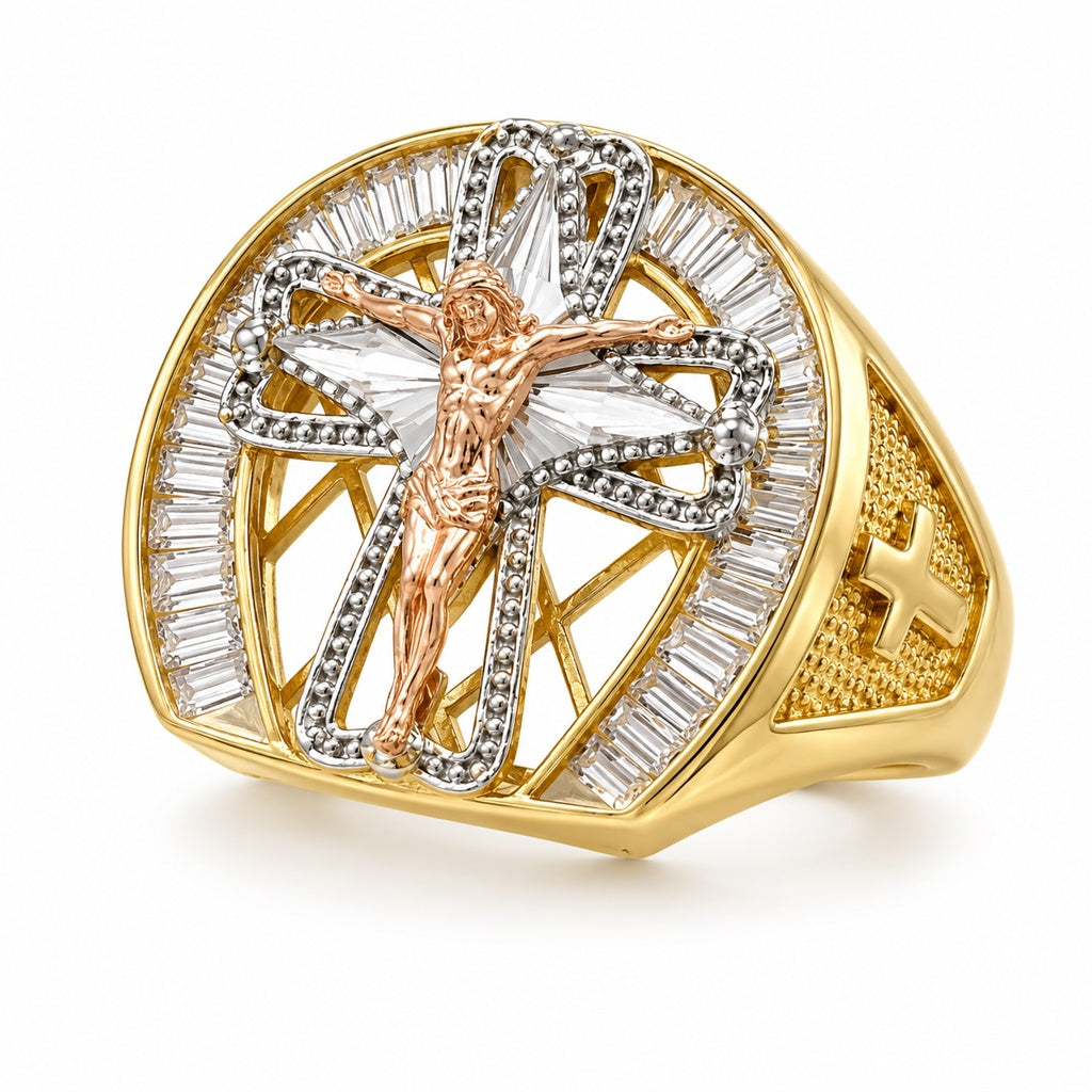 10KT JESUS RING Size 10