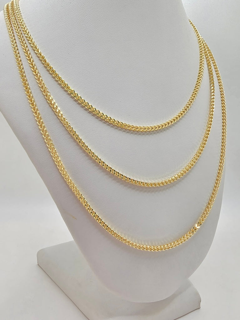 10KT HOLLOW FRANCO CHAIN Size 26INCH 3.5MM Weight 12GR