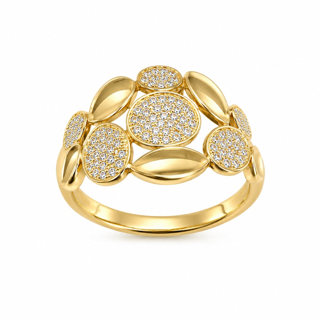 10KT ABSTRACT RING Size 7