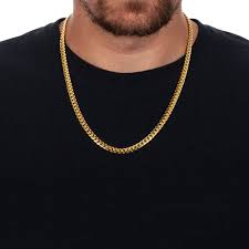 10KT SOLID MIAMI CUBAN CHAIN Size 24INCH 7MM Weigth 74.1GR