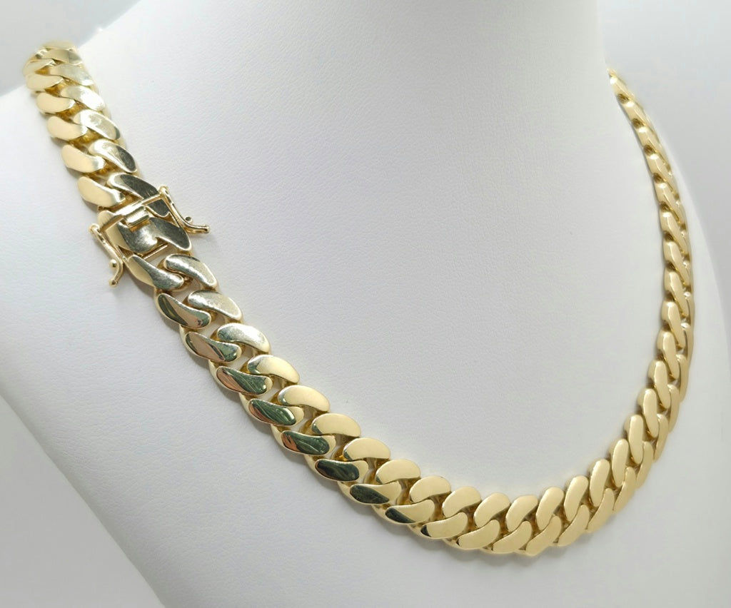 10KT SEMISOLID MIAMI CUBAN CHAIN 7MM 20INCH Weight 29 GRS