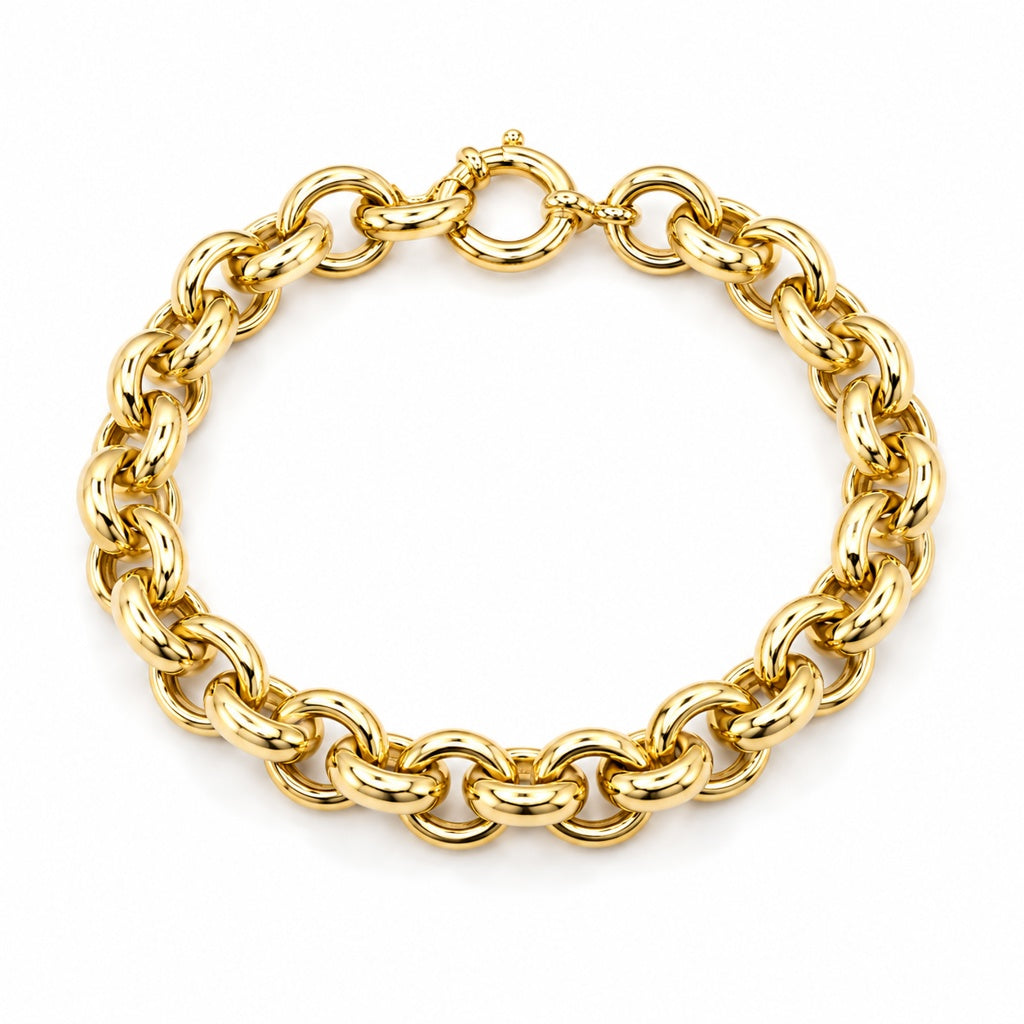 10KT ROLO BRACELET Size 7INCH