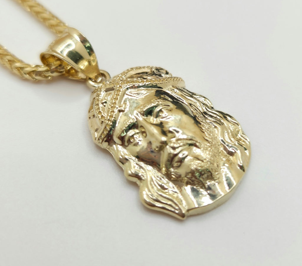 10KT MEDIUM JESUS FACE PENDANT Weight 3GR