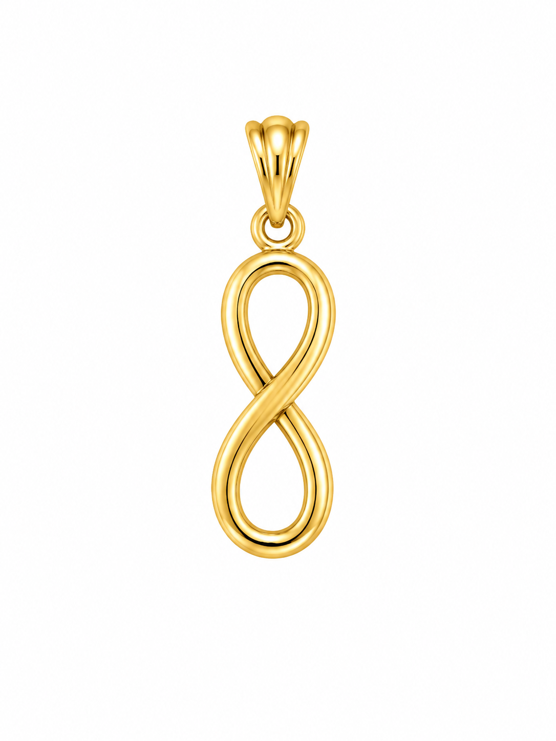 10KT INTERTWINED INFINITY PENDANT Size SMALL Weigth 1.5GR