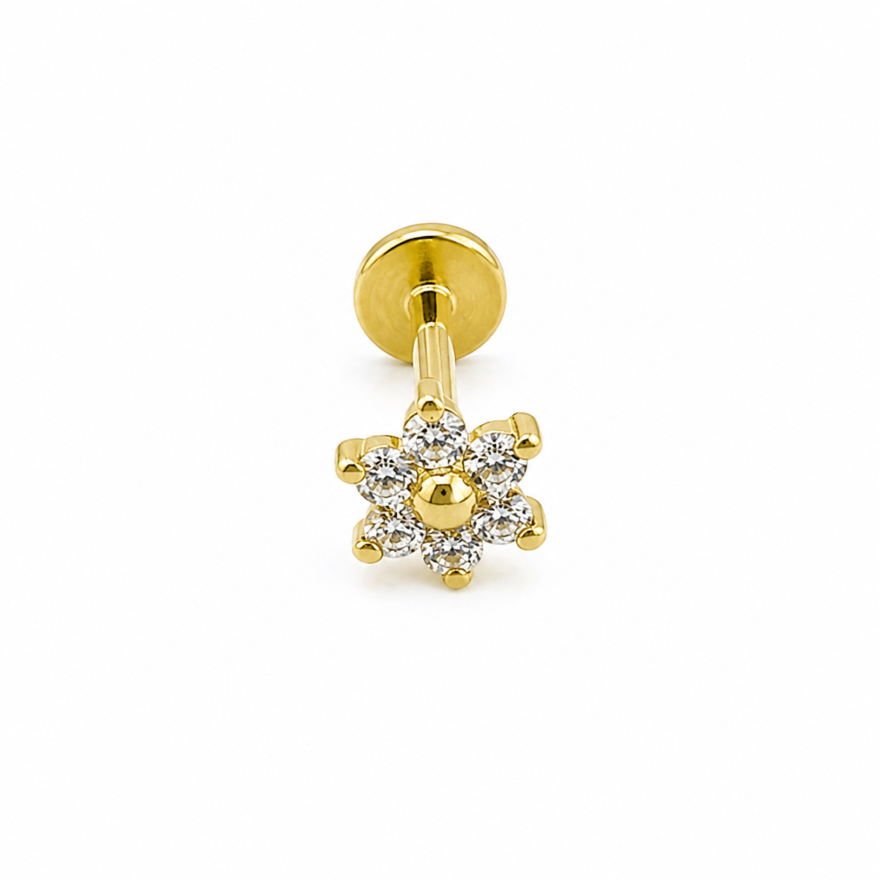 10KT FLOWER PIERCING Size S REF-167370/0070
