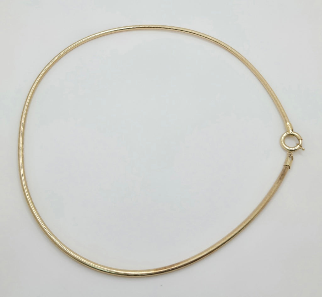 14KT FLEXIBLE NECKLACE Size 3MM Weight 5.7GR
