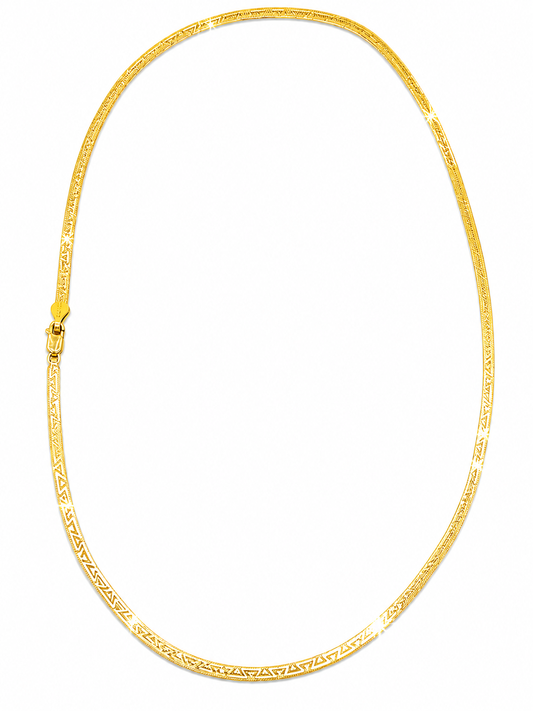 10KT FLAT BISMARK CHAIN Size 18