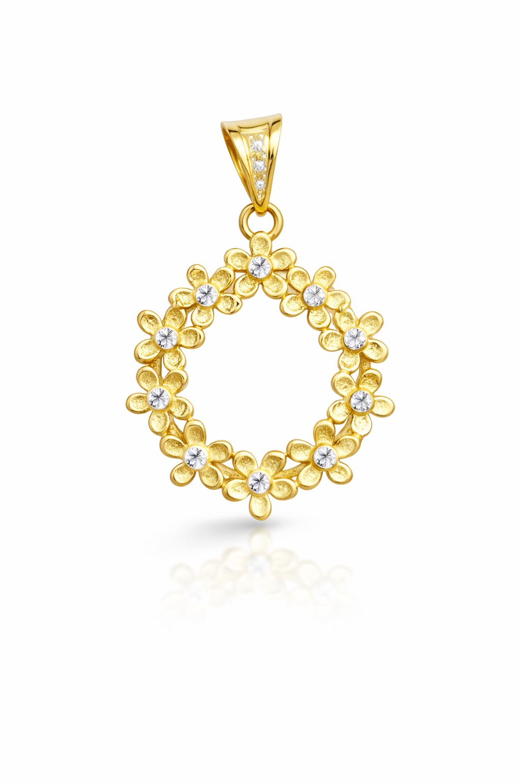 10KT SQUARE RING WITH DETAIL IN THREE TONES Size 11.5 Weight 4.8GR