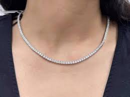 925 70CTW MOISSANITE TENNIS CHAIN Size 18INCH 2.5MM