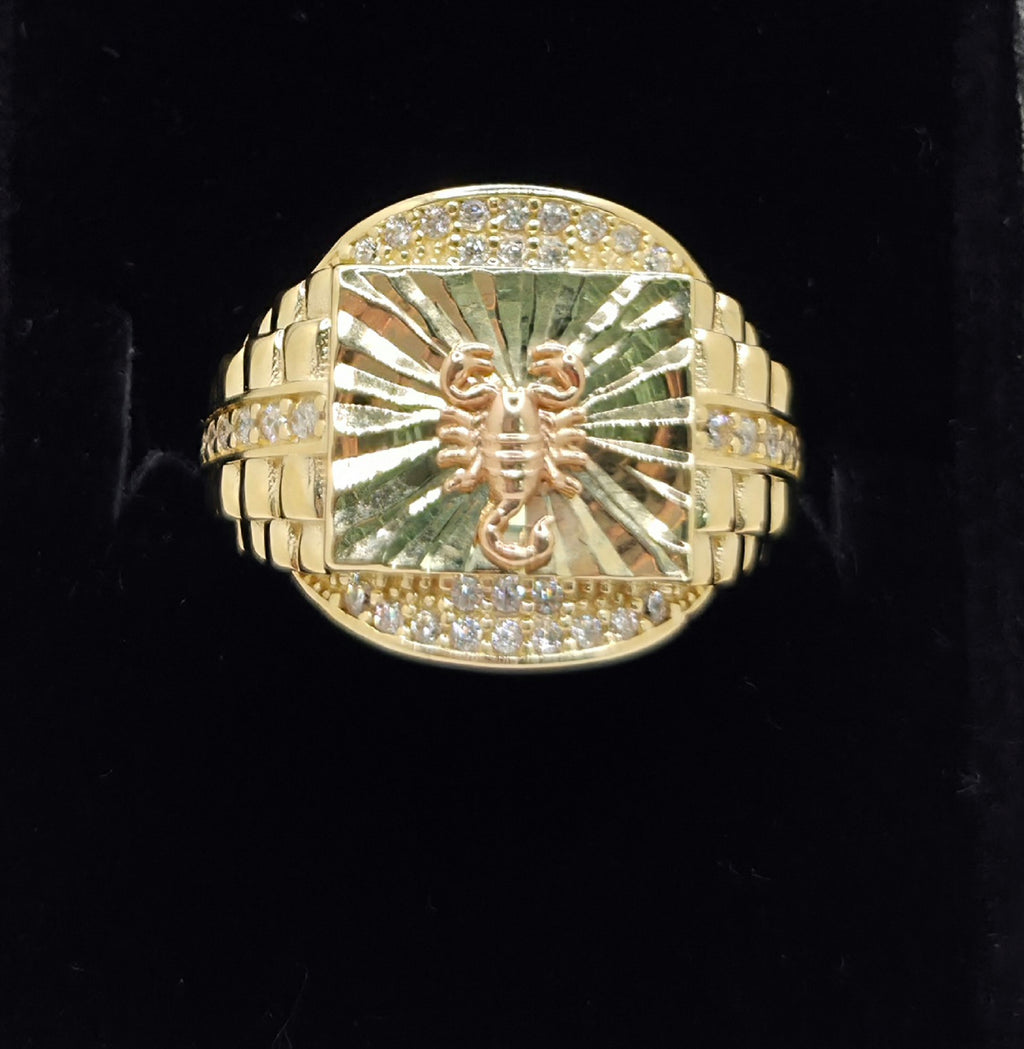 14KT SCORPION MEN'S RING Size 10 Weight 5.6GR
