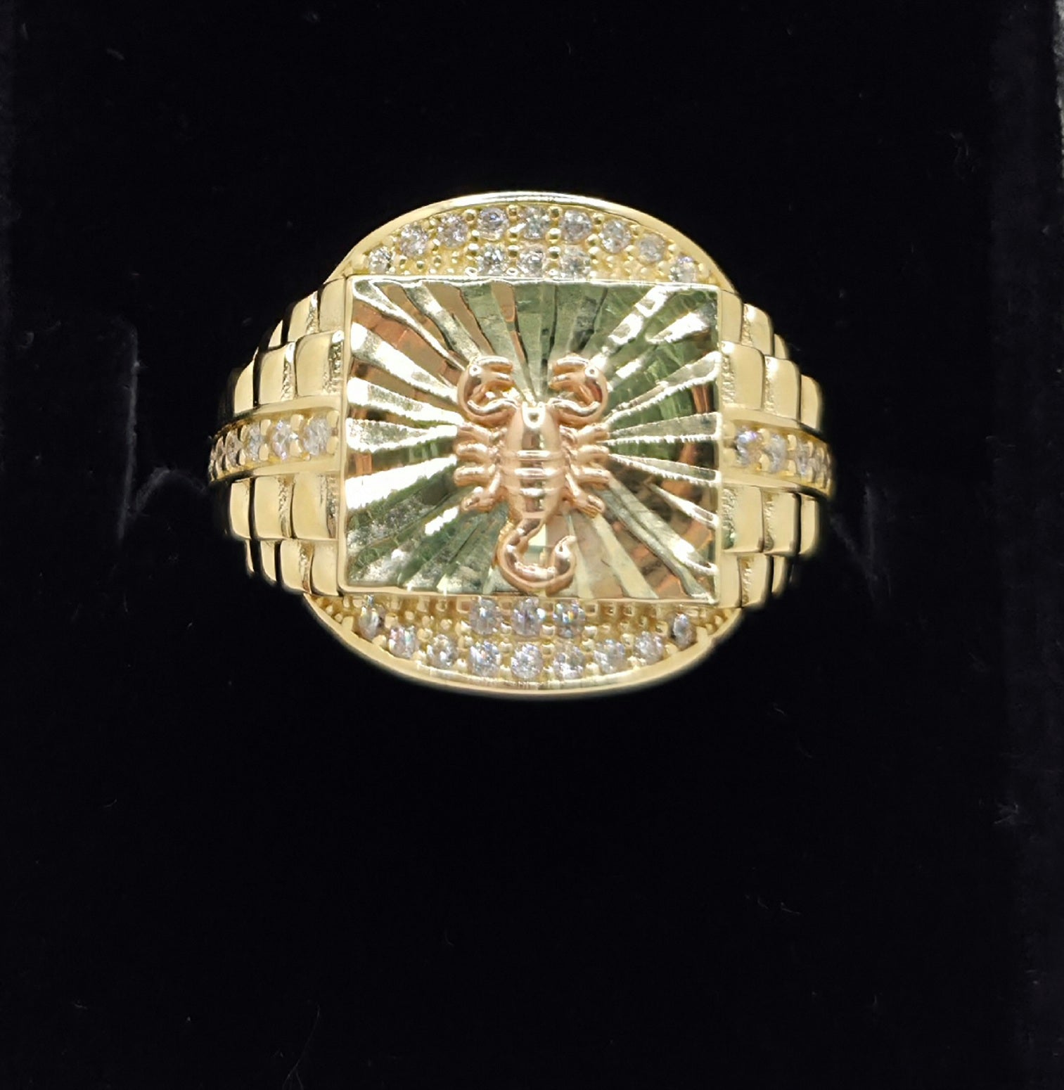 14KT SCORPION MEN'S RING Size 10 Weight 5.6GR