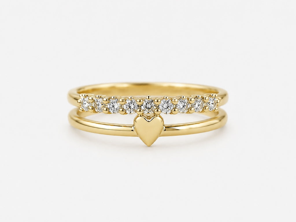 10KT MODERN RING Size 7.5
