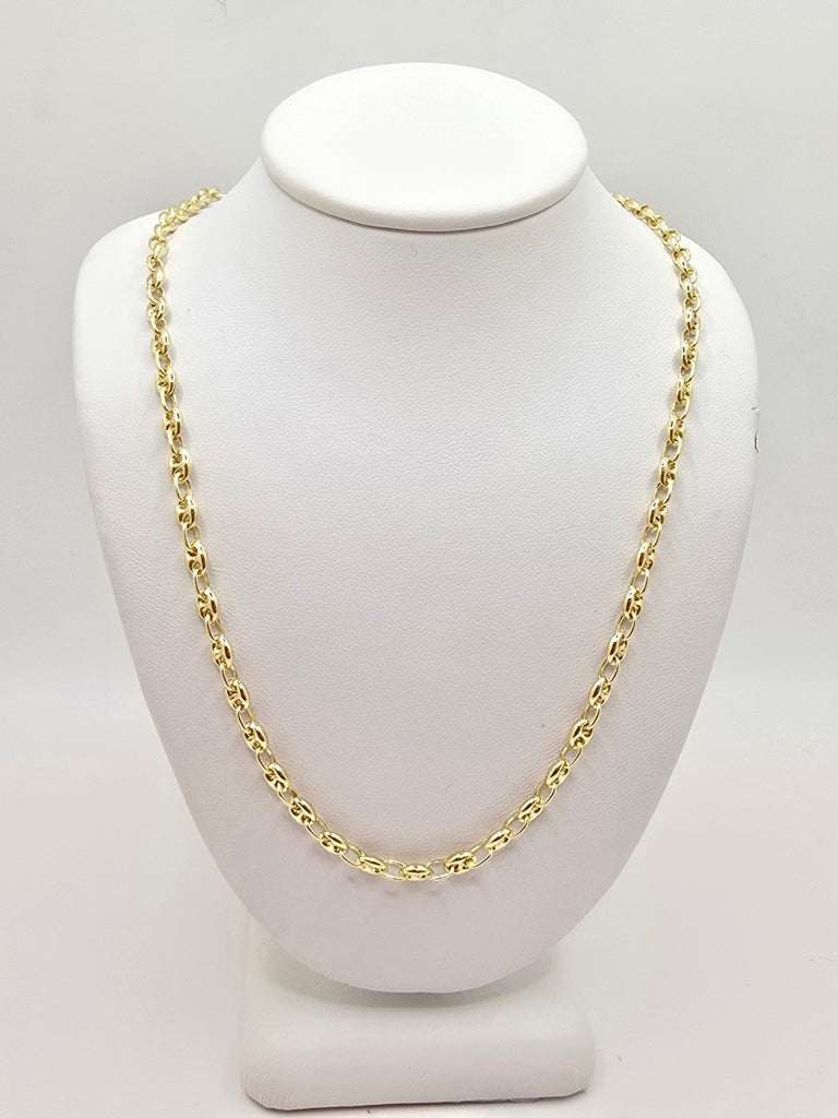 10KT GUCCI PUFF CHAIN Size 24INCH 3.5MM Weight 10GR