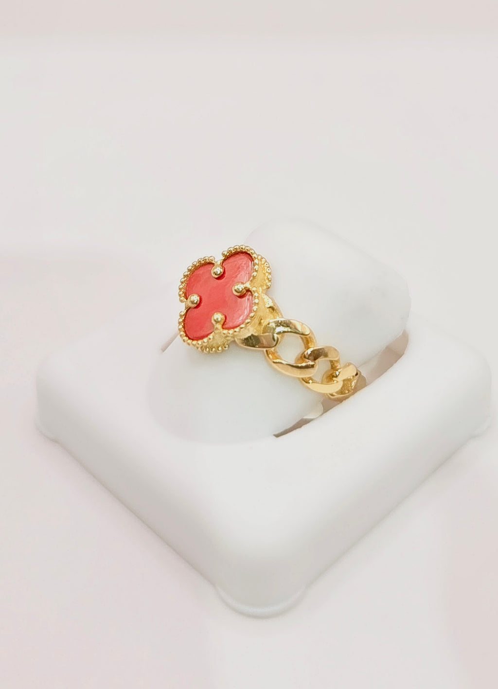 10KT FLOWER RING Size 7 Weigth 2.2GR