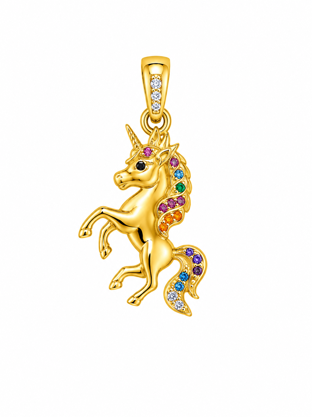 10KT UNICORN PENDANT Size  Weigth 1.6GR