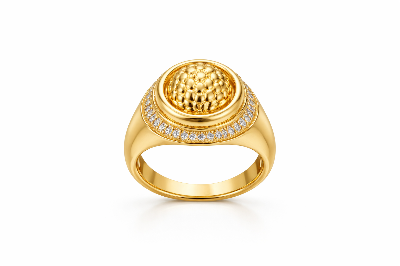 14KT OVAL VINTAGE STYLE WOMAN'S RING Size 6.5-7 Weight 5.2GR
