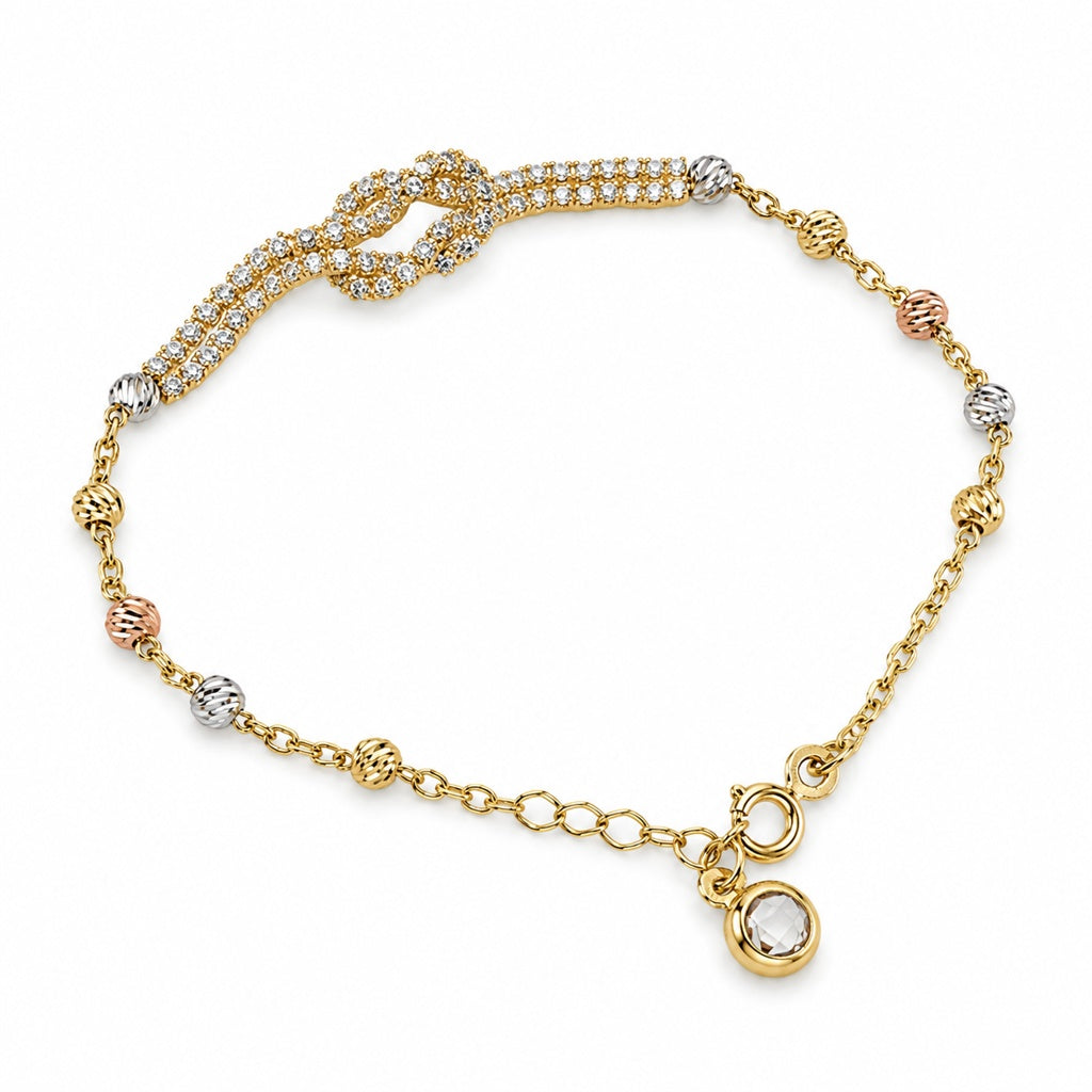 10KT CZ BRACELET Size 7.5INCH Weigth 2.8GR