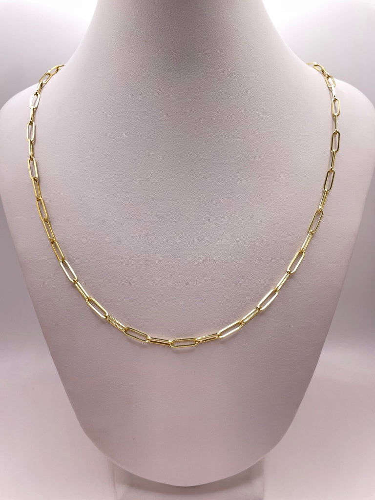 10KT PAPER CLIP 20INCH 3MM